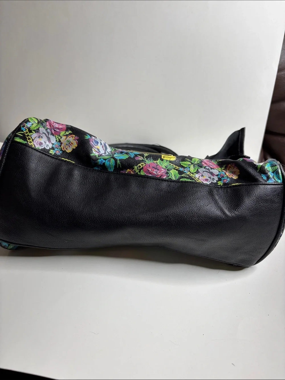 Betsey Johnson black satchel
